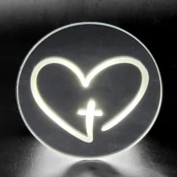 Cross in Heart Round