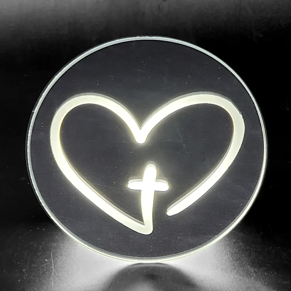 Cross in Heart Round