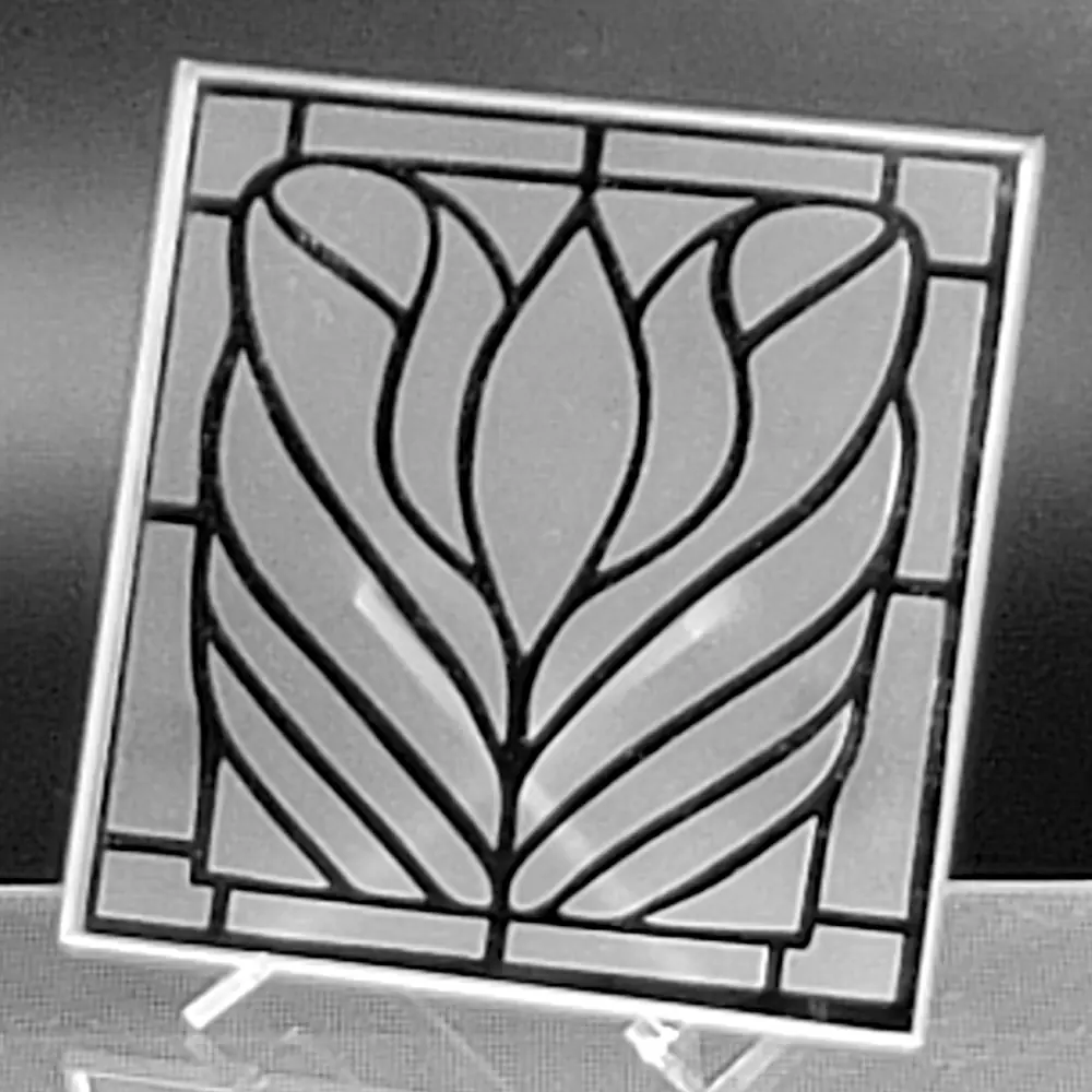 Iris Stained Glass Acrylic Stand