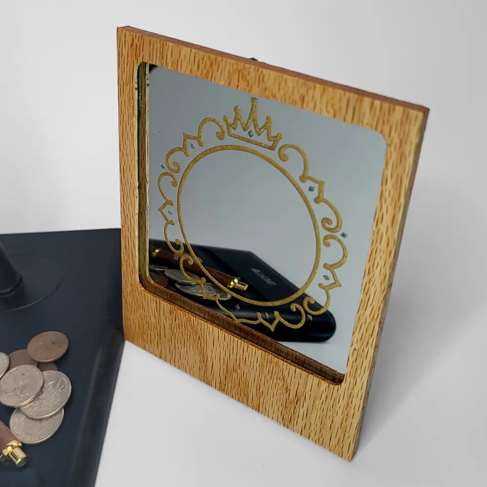 Princess Mirror Gold Infill SQ