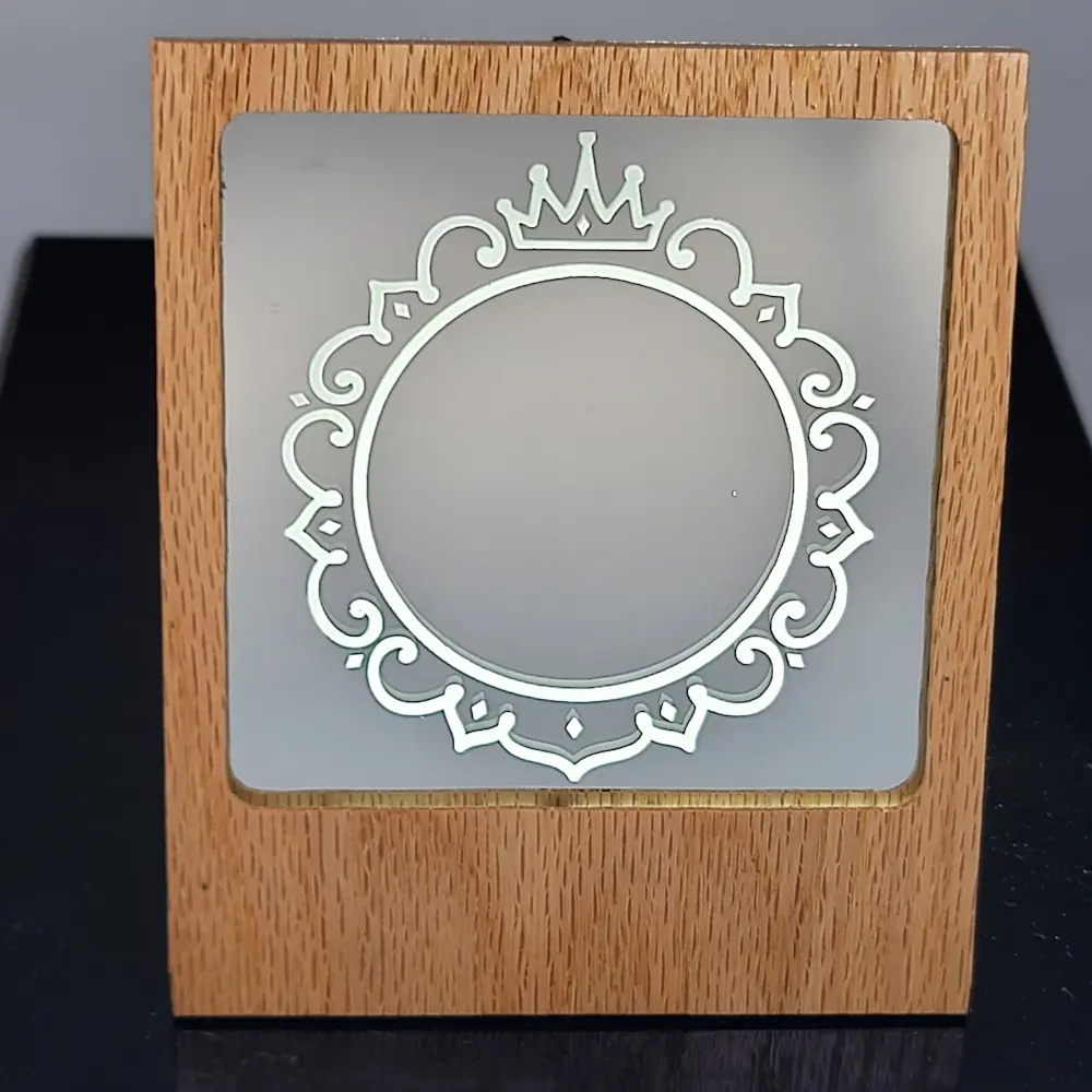 Princess Mirror Wooden Frame
