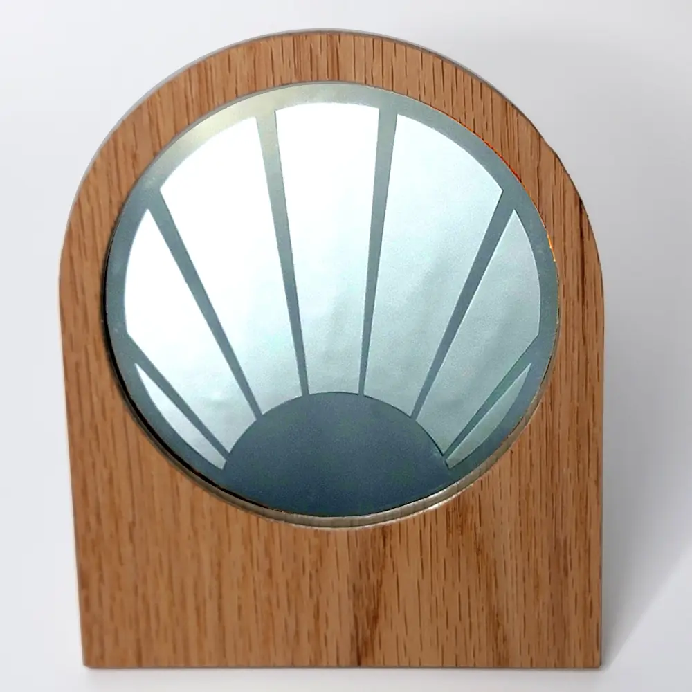 sunrise wooden frame