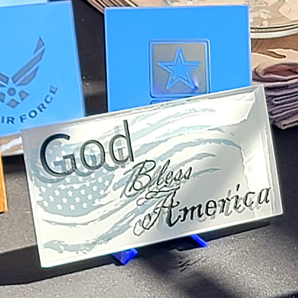 God Bless America 4x8 Glass Tile - Image 3