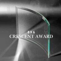 crescent award 8x6