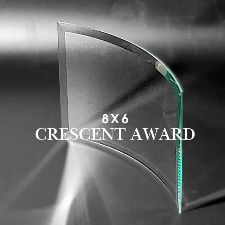 crescent award 8x6