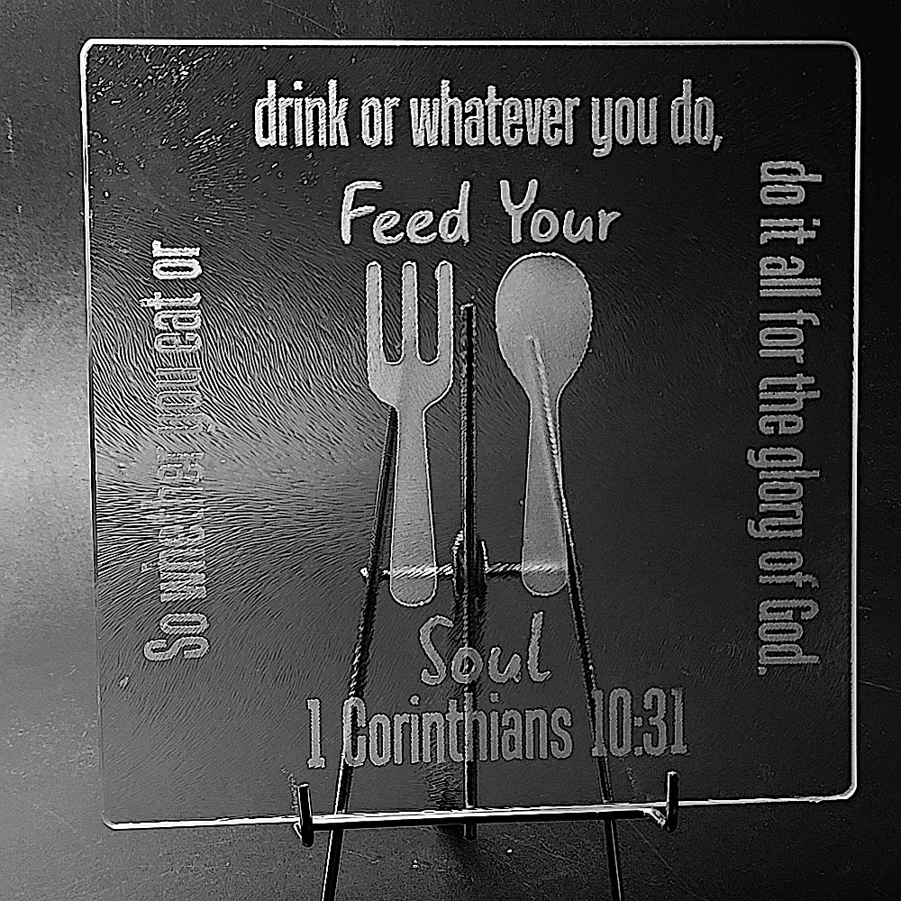 Glass Cutting Board - Feed Your Soul