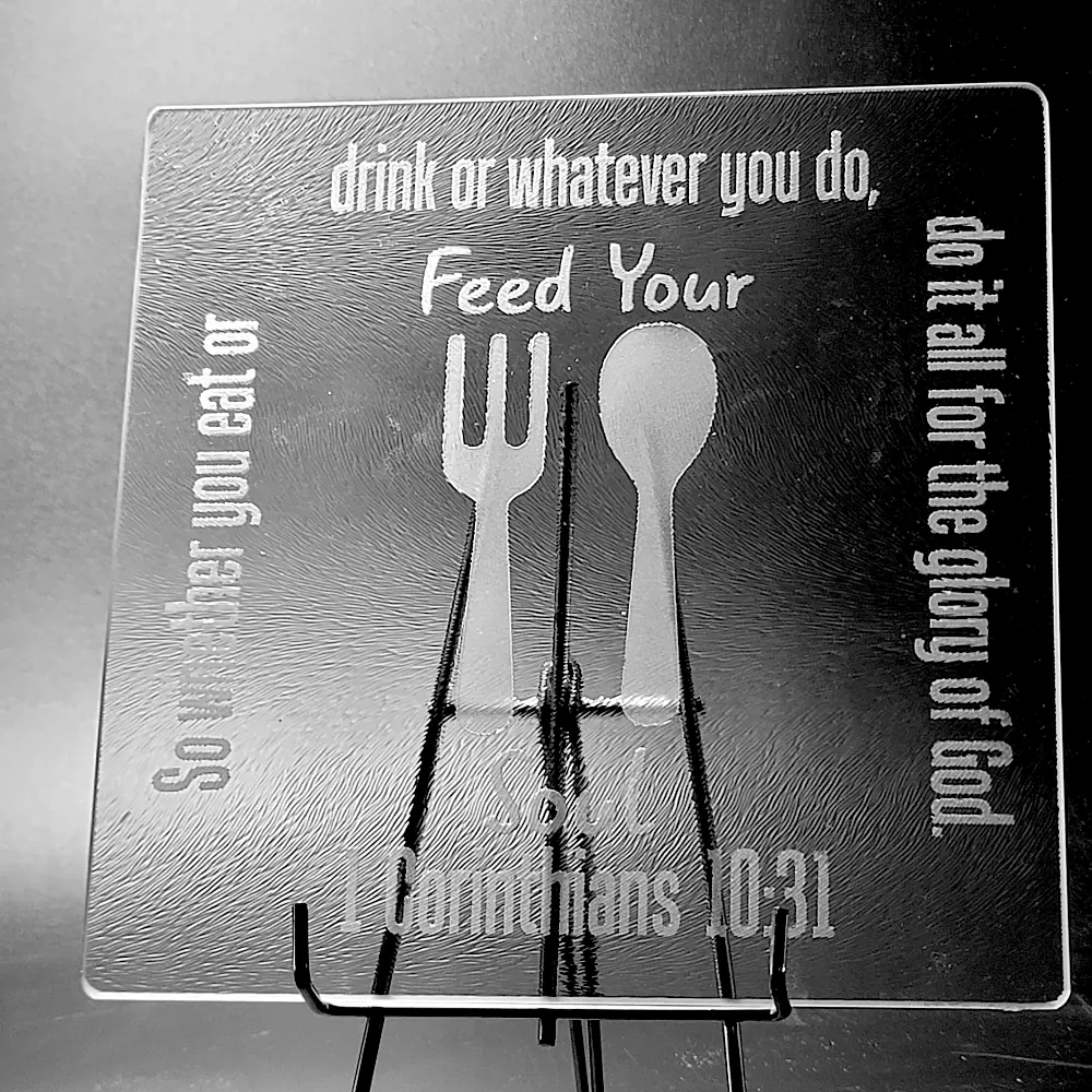 Glass Cutting Board - Feed Your Soul