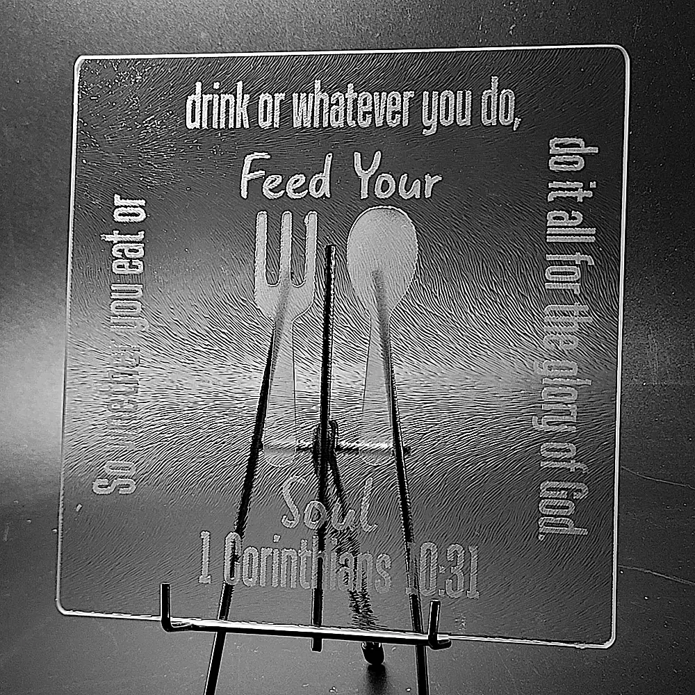 Glass Cutting Board - Feed Your Soul