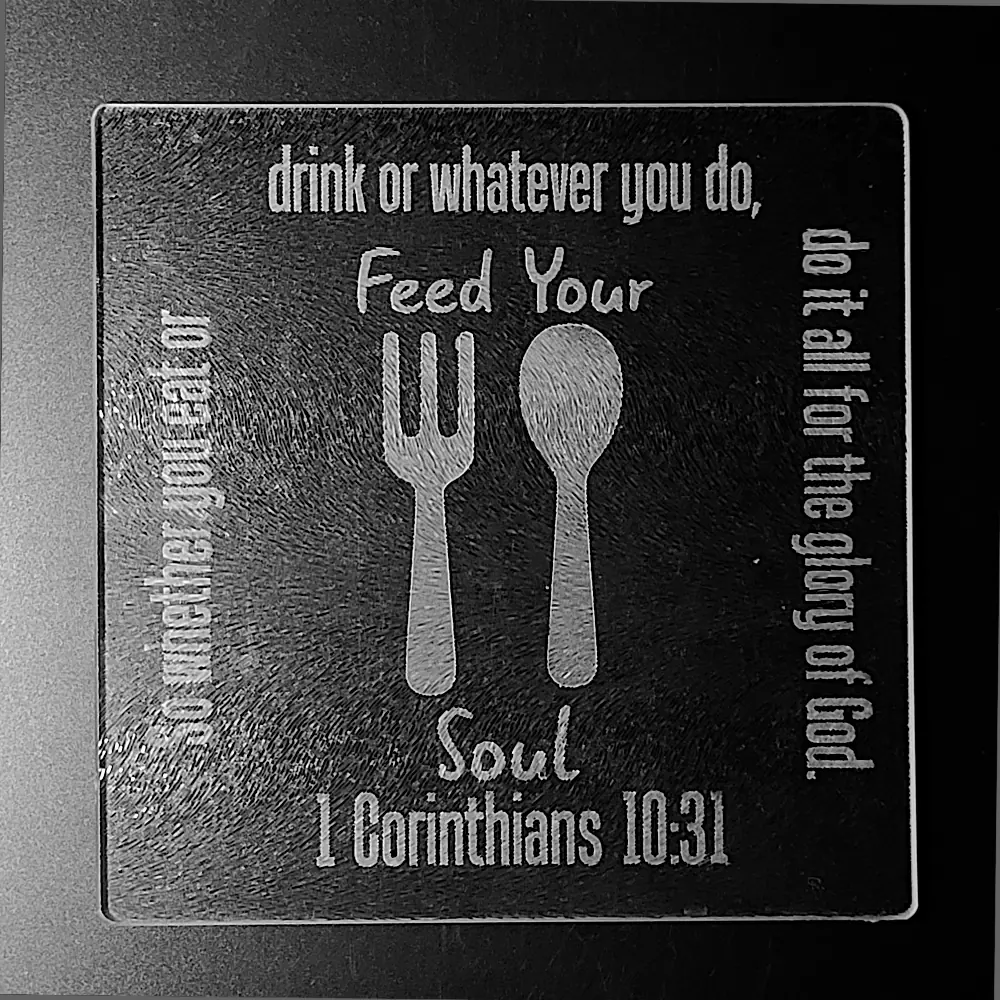 Glass Cutting Board - Feed Your Soul