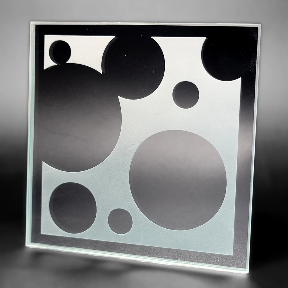 Bubbles Silhouette Etched Mirror