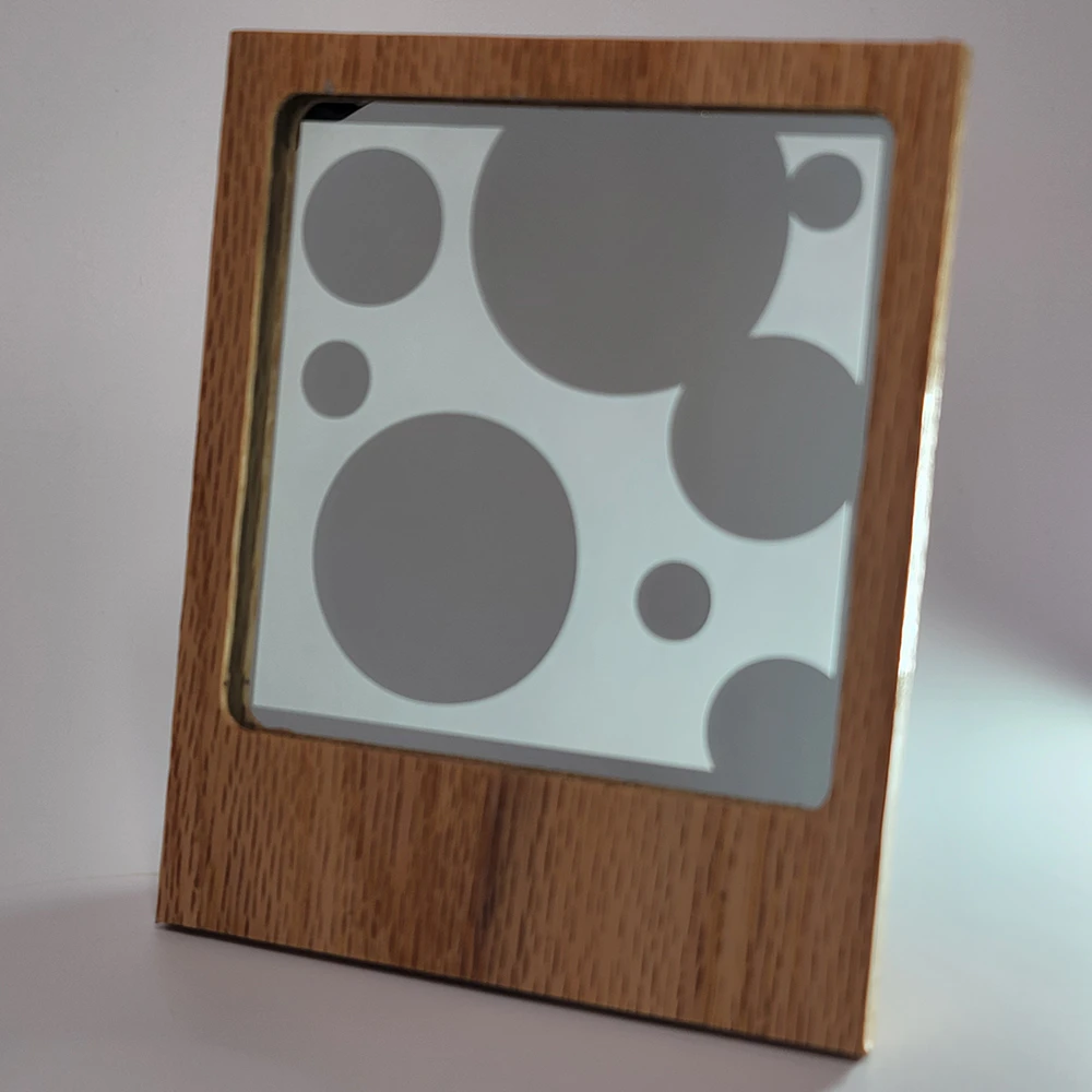 Bubbles Silhouette Etched Mirror