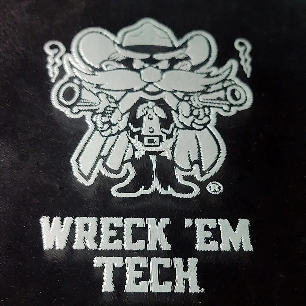 Glass Cutting Board - TTU Raider Red WRECK 'EM TECH