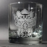 Whiskey Glass - TTU Raider Red