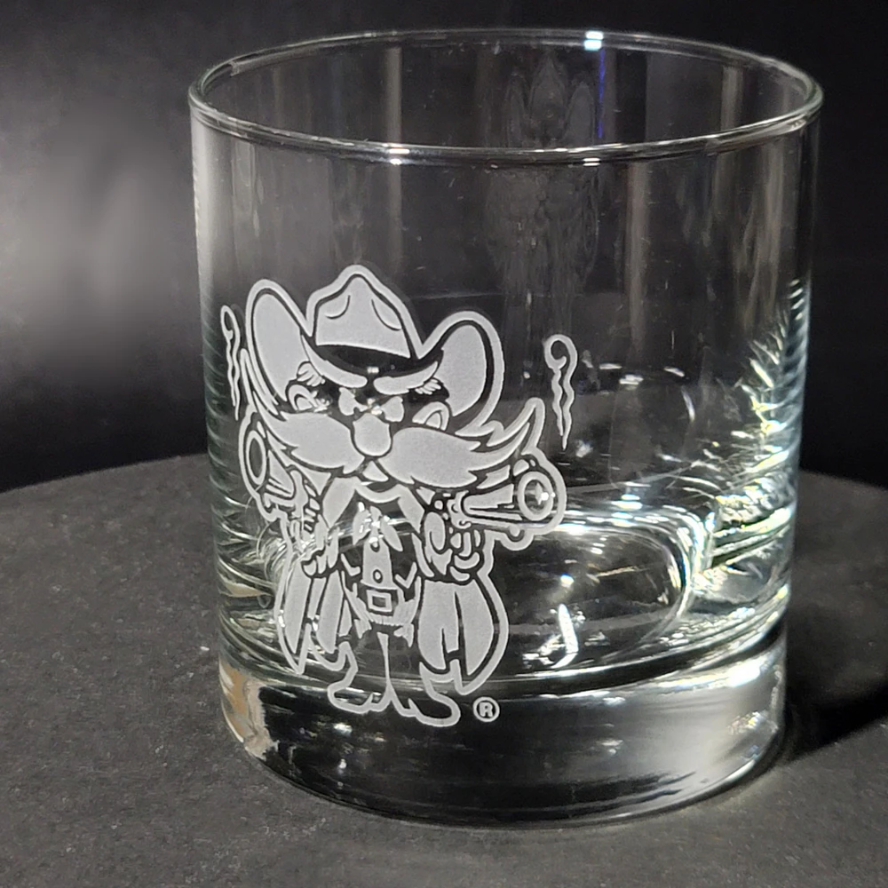 Whiskey Glass - TTU Raider Red