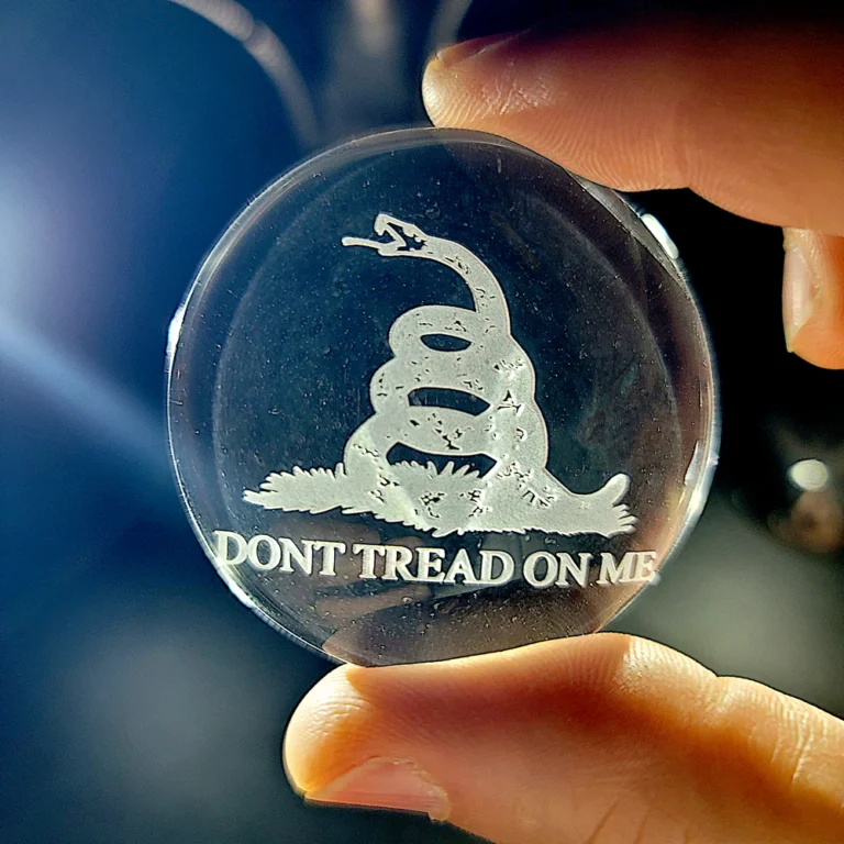don’t tread on me cabochon rattlesnake patriotic symbol