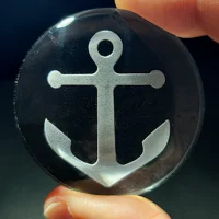 anchor cabochon, nautical symbol, patriotic gift, hope and strength emblem, maritime heritage design, minimalist nautical art, anchor collectible, American symbolism decor