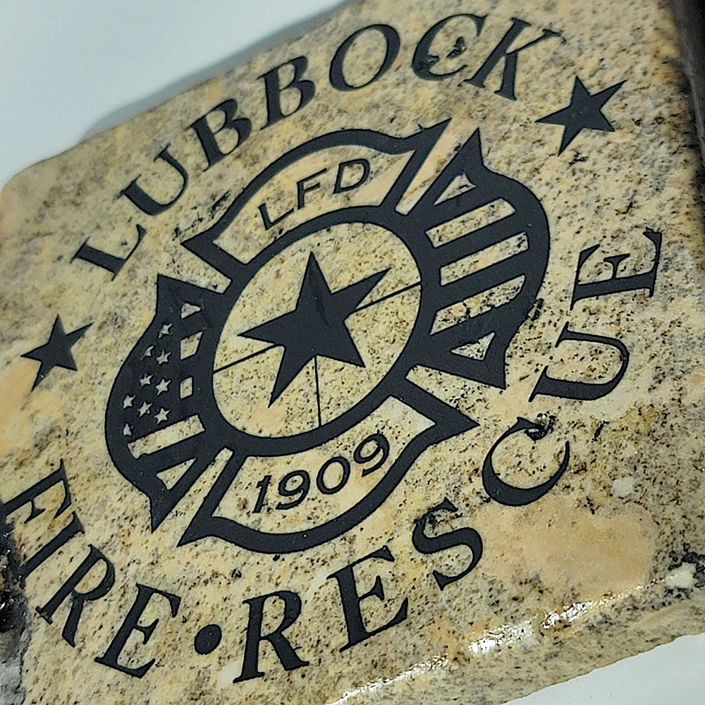 Travertine Stone Coaster - Lubbock Fire and Rescue - Image 7