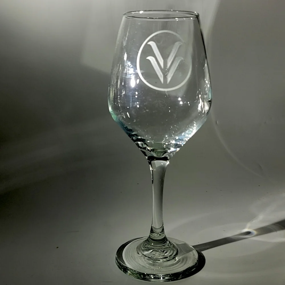 Valverde Brand on Wine Glass