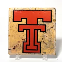 Travertine Stone Coaster - TTU Double T (Color)