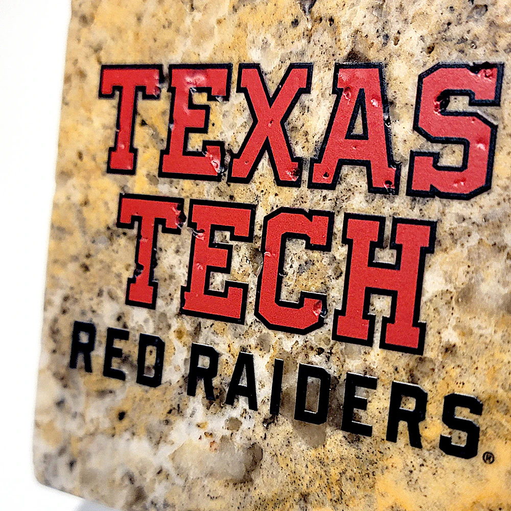 Travertine Stone Coaster - TTU Red Raiders - Image 5