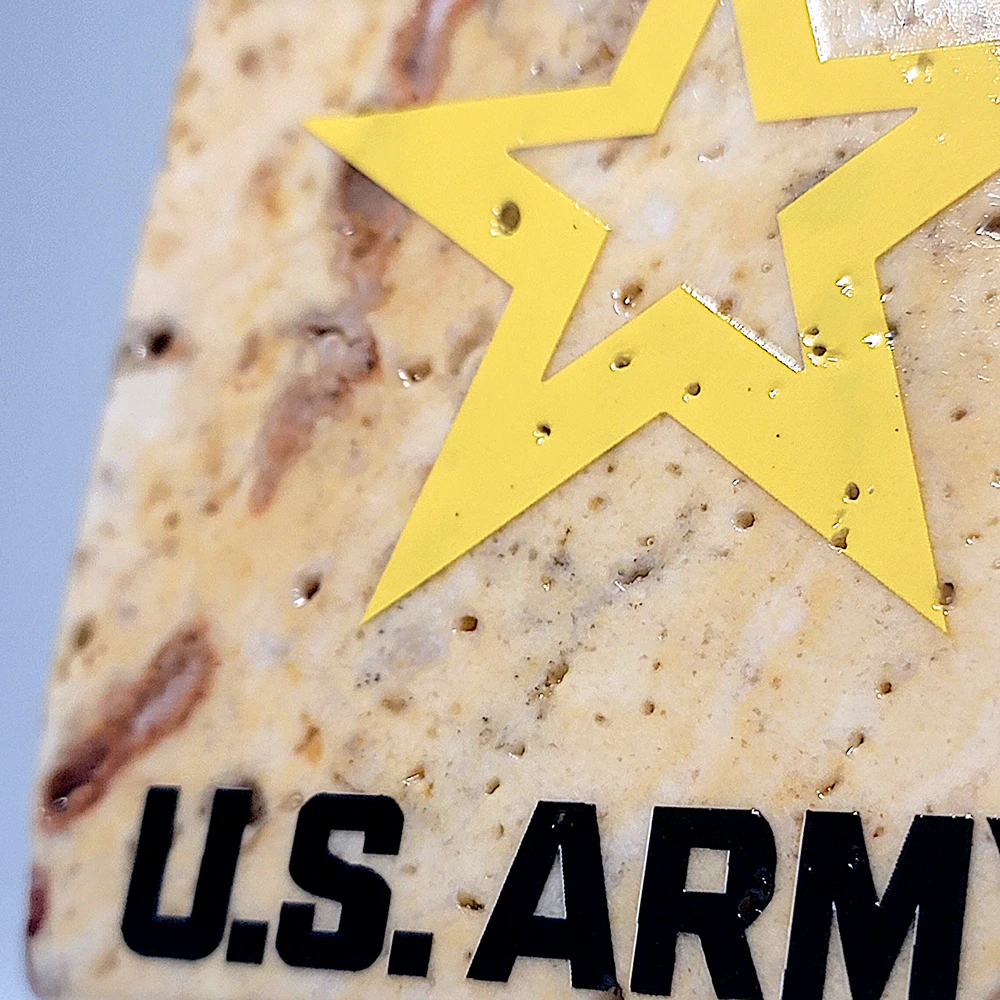 Travertine Stone Coaster - U.S. Army (Stacked) - Image 6