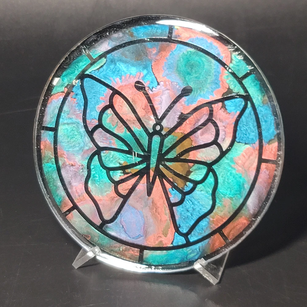 Butterfly Faux Stained Glass - Image 3