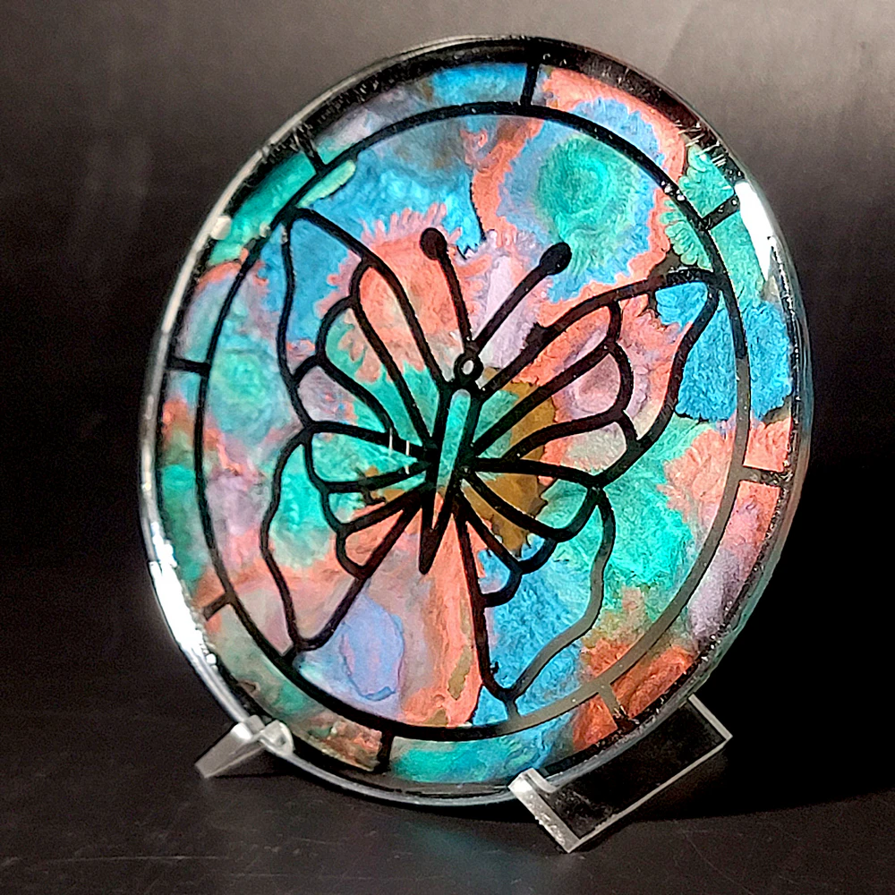 Butterfly Faux Stained Glass - Image 9