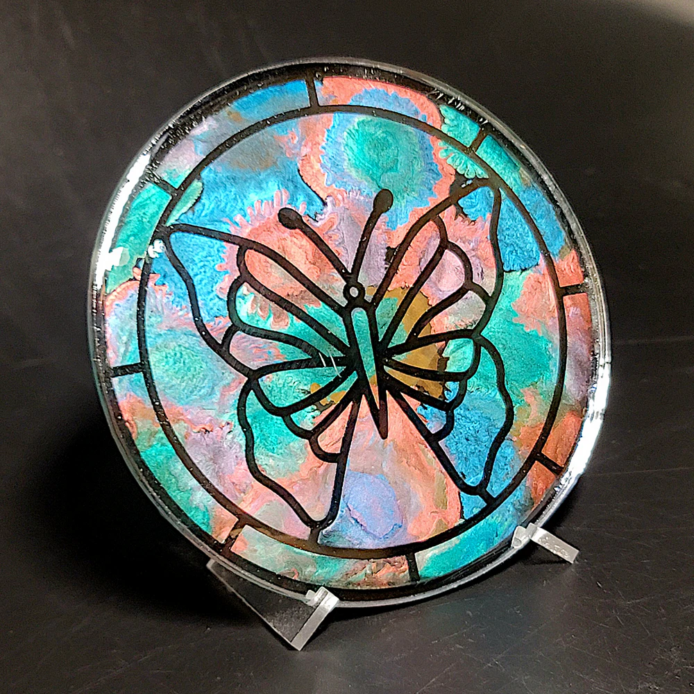 Butterfly Faux Stained Glass - Image 10