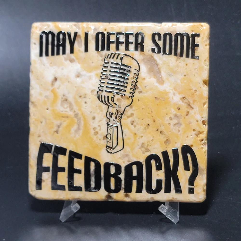 Travertine Stone Coaster - MAY I OFFER SOME FEEDBACK - Image 2