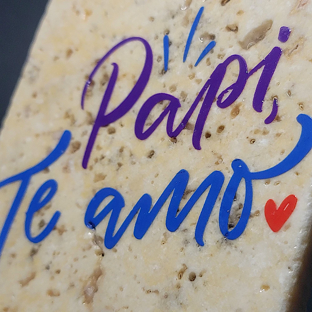 Travertine Stone Coaster - Daddy I Love You (Spanish) - Image 2