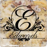 Script Single Letter Split Monogram